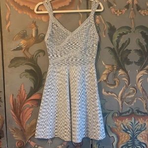 Guess navy and white bandage dress